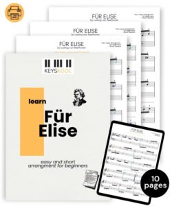 Download FREE and play Fur Elise piano notes letter...