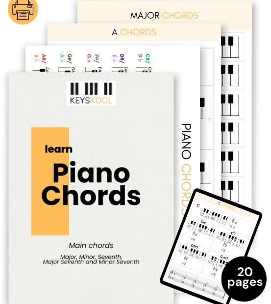 how to play a piano chords